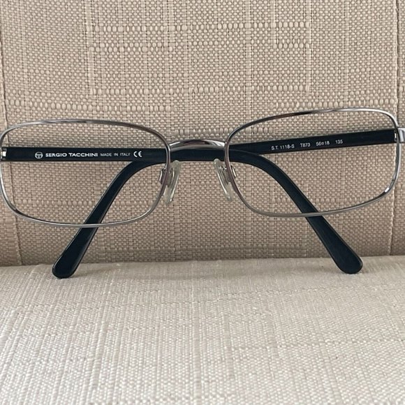 Sergio Tacchini Men Eyeglasses Gunmetal Tone Made in Itay Glasses Frame 56[]18 - Picture 3 of 12